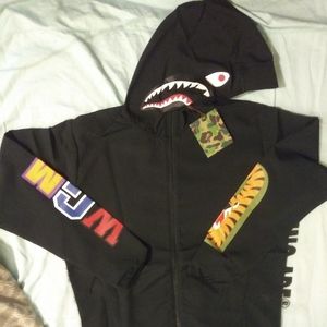 Black shark wgm hoodie jacket full zip large